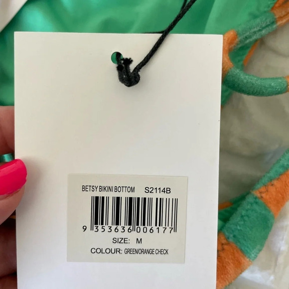 With Jean checkered betsey bikini bottom - Picture 5 of 9